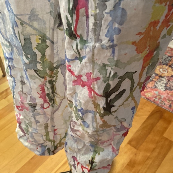 100% linen ankle pants - Picture 3 of 4